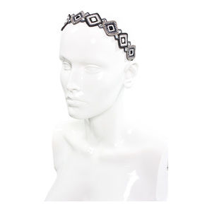 Soan Diamond Headband in Black, White.